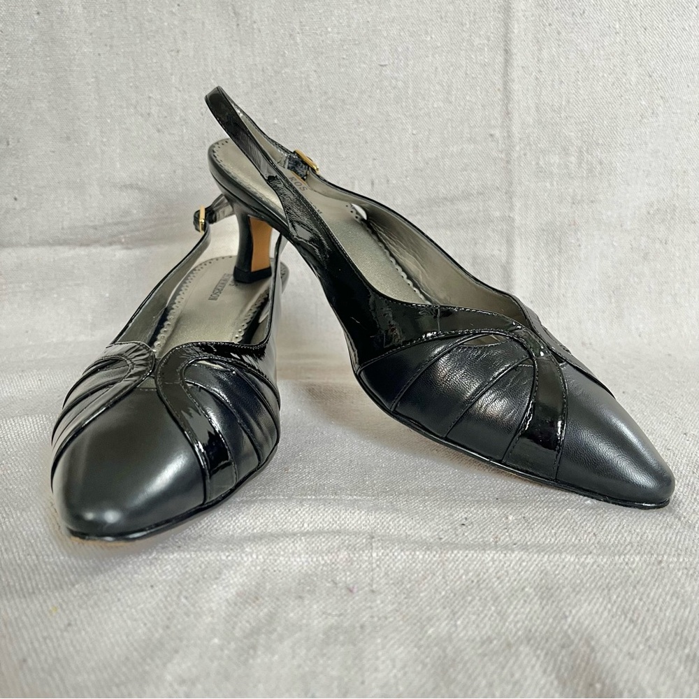 Ros Hommerson Women’s Safia Pointed Toe Slingback Kitten Heels Size 9 1/2 W